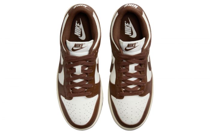 Nike Dunk 'Surfaces In Коричневый и Парус' Шоколадные Аbrasion-Resistant Низкие Кроссовки для скейтбординга Женские Коричневый белый — изображение 4