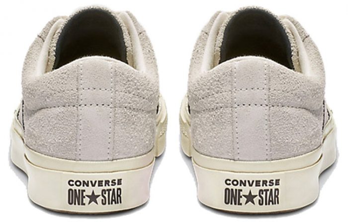 Конверс ONE STAR Non Slip Легкий Низкий Топ Скейтборд Кроссовки Унисекс Серый Белый — изображение 5