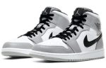 Jordan Air Jordan 1 MID 'Светлый Дымчатый Серый' Устойчивый к Износу MID Топ Винтажные Баскетбольные Кроссовки Мужские Дымчатый Серый — изображение 3