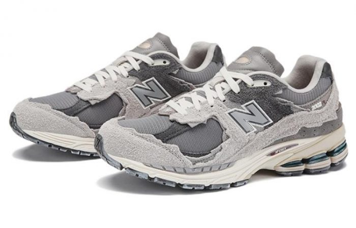 New Balance NB 2002R Low Топ Повседневные Беговые Кроссовки Унисекс Серый Rain — изображение 3