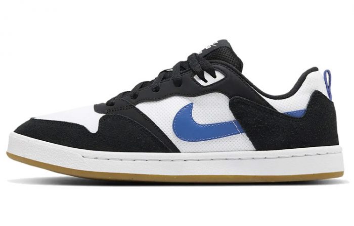 Nike SB Alleyoop Low Топ Скейтборд Кроссовки Мужские Черные Белые и Синие — изображение 1