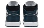 Jordan Air Jordan 1 MID 'Темный Бирюзовый' MID Топ Винтажные баскетбольные кроссовки Мужской Бело-голубой — изображение 5