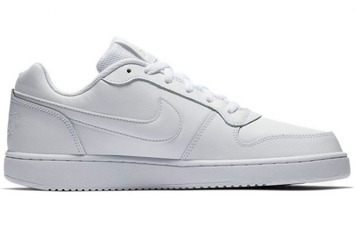 Nike EBERNON Low Топ Скейтборд Кроссовки Мужские Чисто Белые — изображение 2