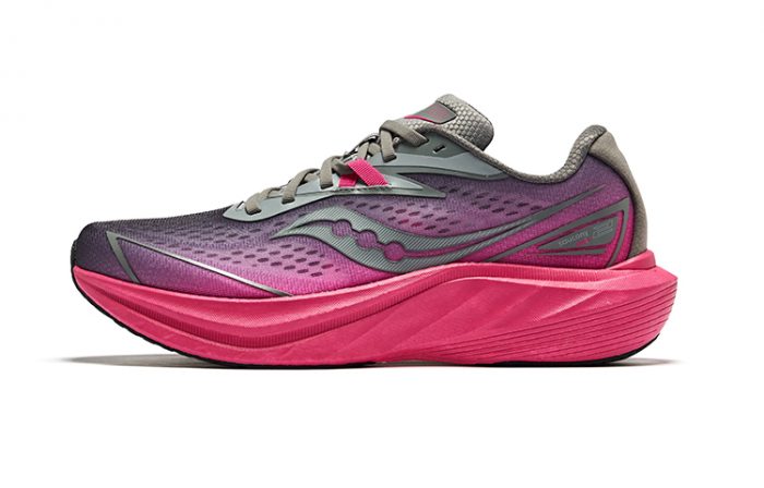 Saucony Slay Full Speed 2 Беговые кроссовки Низкий топ Серый Красный Унисекс — изображение 1