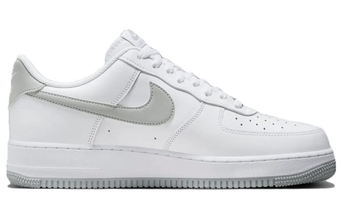 Nike Air Force 1 Low Топ Скейтборд Кроссовки Мужские Белые Серые — изображение 2
