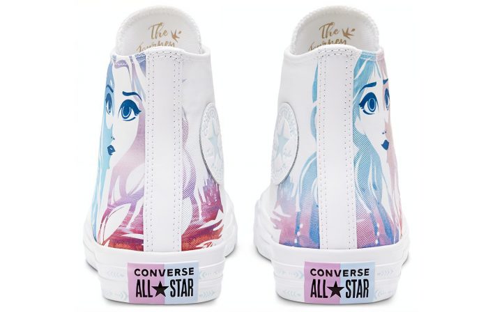Disney x Converse Chuck Taylor All Star Anna And Elsa High Top Скейтборд Кроссовки Unisex Белый — изображение 5