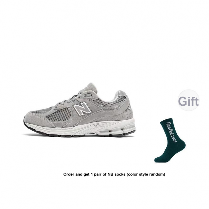 New Balance NB 2002R Амортизация Дышащий Поддерживающий Низкий Топ Беговые кроссовки Унисекс Наследственный серый — изображение 7