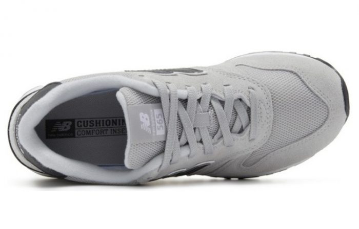 New Balance NB 565 Устойчивый к истиранию Дышащий MID Топ Повседневная Беговая Обувь Унисекс Серый Белый Черный D Ширина — изображение 3