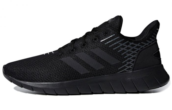 Adidas Asweerun Устойчивый к истиранию Низкий Топ Повседневные Городские Кроссовки для Коммуникативных Беговых Кроссовки Мужские Черные — изображение 1