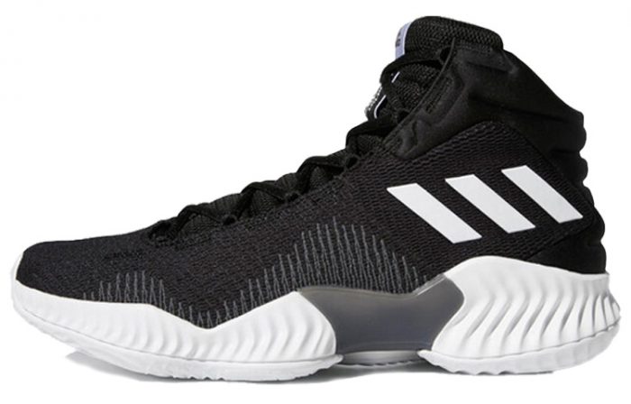 Adidas Pro Bounce 2018 Амортизаторы Slip-resistant MID Топ Баскетбольные кроссовки для игры Мужской Черный белый — изображение 1