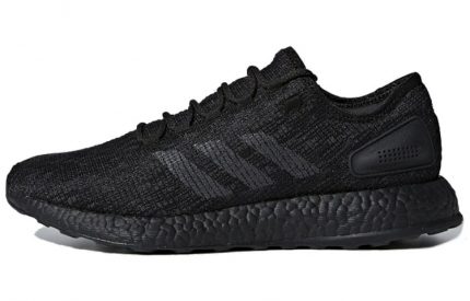 Adidas Pure Boost 2017 Low Топ Повседневные Беговые Кроссовки Унисекс Черные