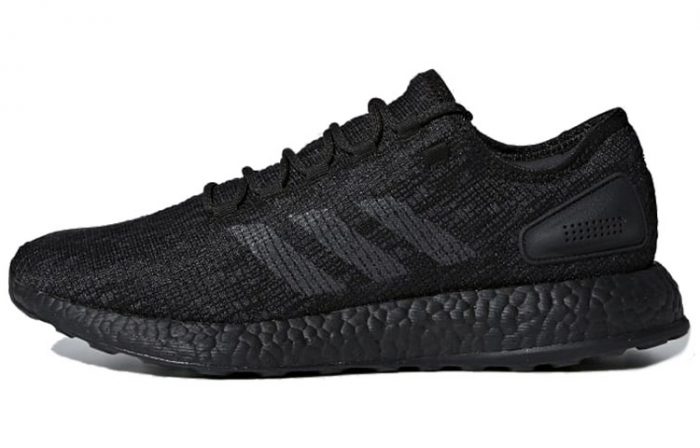 Adidas Pure Boost 2017 Low Топ Повседневные Беговые Кроссовки Унисекс Черные — изображение 1