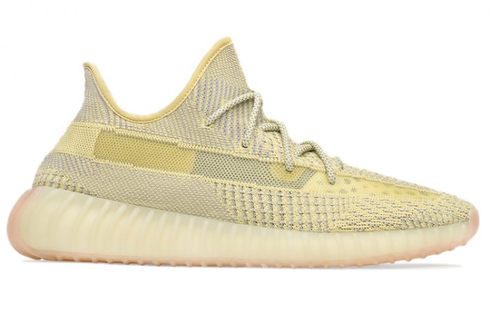 Adidas Originals Yeezy Boost 350 V2 Angel Antlia Low Топ Спортивная повседневная обувь Унисекс Грязно-желтый — изображение 2