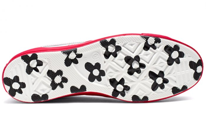 Golf Le Fleur*One x Конверс ONE STAR Slip-Resistant Shock Absorbers Low Top Skateboard Shoes Unisex White Red — изображение 6