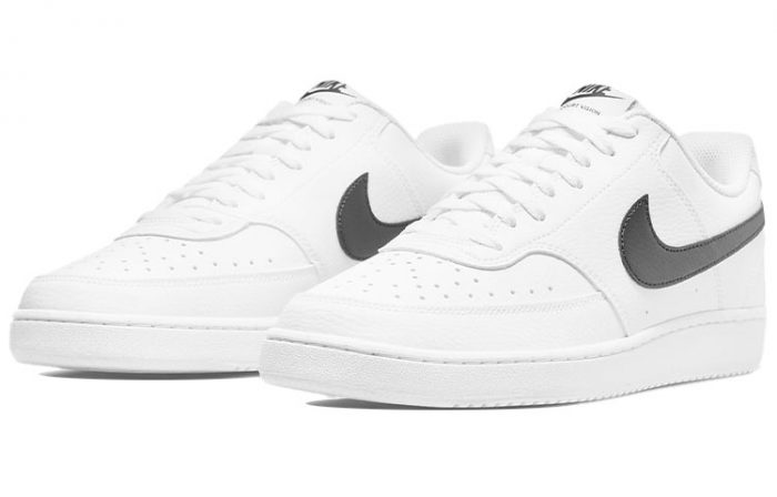 Nike Court Vision 1 Slip-Resistant Abrasion-Resistant Low-Top Skateboard Shoes Men's White Найк Корт Вижн 1 Slip-Resistant Abrasion-Resistant Низкие Кеды для Скейтбординга Мужские Белые — изображение 3