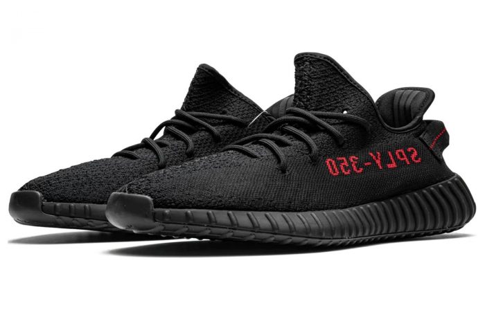 Adidas Originals Yeezy Boost 350 V2 Темно-красный Низкий Топ Повседневный Унисекс Черный Красный — изображение 3