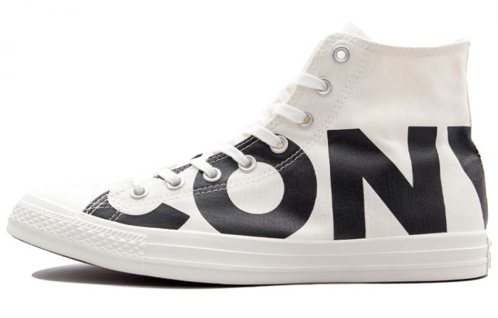 Converse Chuck Taylor All Star Letter Logo Легкий Anti Slip High Top Скейтборд Кроссовки Унисекс Молочно-белый — изображение 1