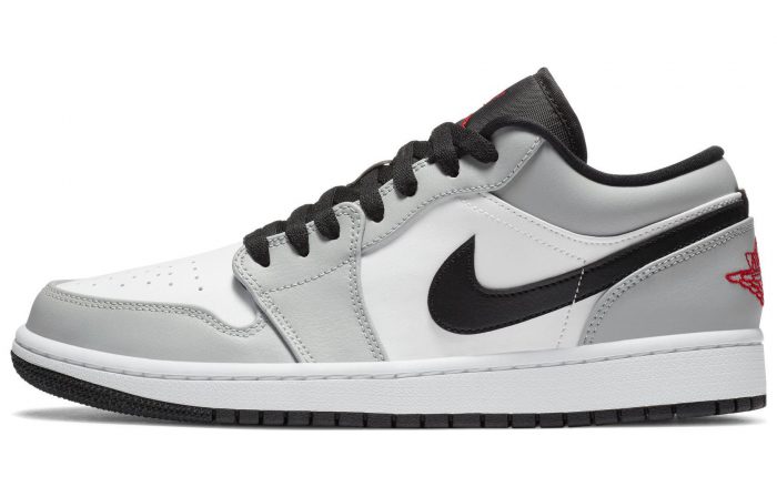 Jordan Air Jordan 1 'Свет Дым GREY' Низкие кеды Винтажные баскетбольные кроссовки Унисекс Дымчато-серый — изображение 1