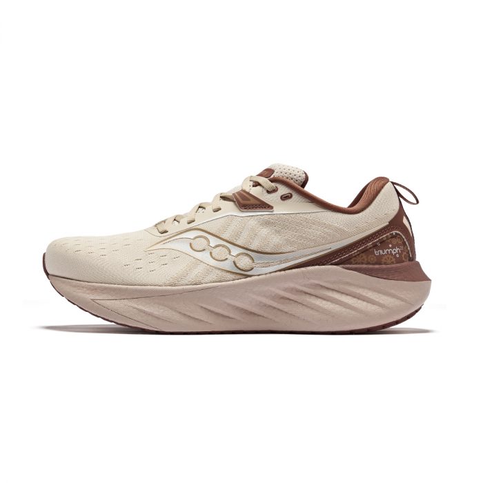 Saucony TRIUMPH Victory 22 Амортизация и Дышащие Беговые кроссовки Унисекс Хаки Коричневый — изображение 1