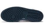 Jordan Air Jordan 1 MID 'Темный Бирюзовый' MID Топ Винтажные баскетбольные кроссовки Мужской Бело-голубой — изображение 6