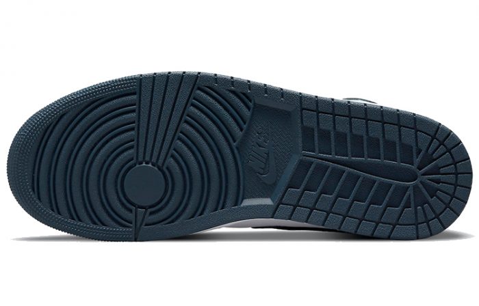 Jordan Air Jordan 1 MID 'Темный Бирюзовый' MID Топ Винтажные баскетбольные кроссовки Мужской Бело-голубой — изображение 6