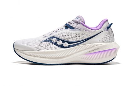 Saucony Triumph Victory 21 Низкий Топ Повседневная Обувь для Тренировок и Бег на Длинные дистанции Женская Белая Фиолетовая