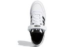 Adidas Originals FORUM Низкие Аbrasion-Resistant Low Top Скейтборд Кроссовки Унисекс Белый Черный — изображение 5