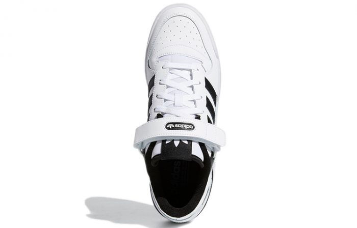 Adidas Originals FORUM Низкие Аbrasion-Resistant Low Top Скейтборд Кроссовки Унисекс Белый Черный — изображение 5