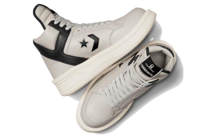 Rick Owens DRKSHDW x Конверс Оружие Аbrasion Resistant MID Топ Скейтборд Кроссовки Унисекс Черный Белый — изображение 5