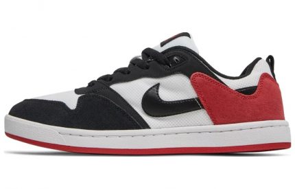 Nike SB Alleyoop Покрытие Slip-Resistant Низкие Кроссовки для Скейтбординга Мужские Черные Белые Красные