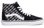 VANS SK8 Логотип Repeat Высокие Кроссовки для скейтбординга Унисекс Черный Белый — изображение 2