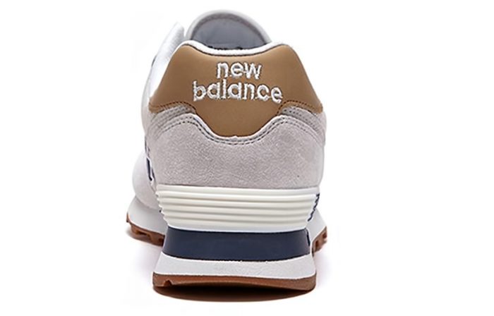 New Balance NB 574 Амортизация Поддержка Устойчивость к истиранию Низкий Топ Беговые кроссовки Унисекс Серый — изображение 5