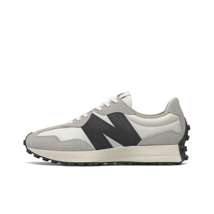 New Balance NB 327 Устойчивый к истиранию Низкий Топ Повседневная Городская Коммутерская Беговая Обувь Мужская Серый Черный Белый — изображение 1