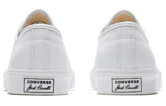 Конверс Jack Purcell Low Топ Скейтборд Кроссовки Унисекс Белый — изображение 4