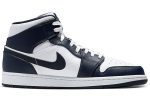 Jordan Air Jordan 1 Obsidian MID Топ Винтажные баскетбольные кроссовки Мужской Obsidian — изображение 2