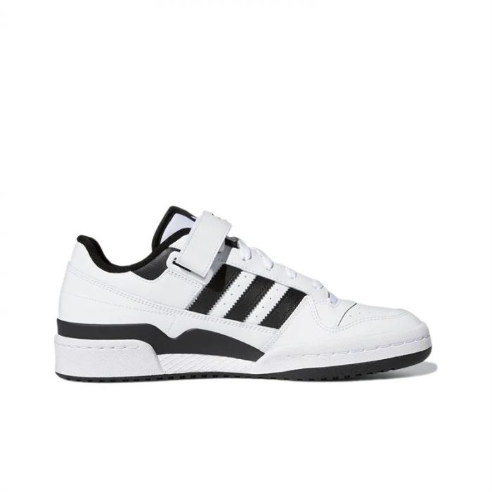 Adidas Originals FORUM Низкие Аbrasion-Resistant Low Top Скейтборд Кроссовки Унисекс Белый Черный — изображение 8