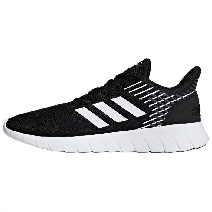 Adidas Asweerun Slip-resistant Abrasion-resistant Low Top Casual City Commute Running Shoes Men's Black White — изображение 1