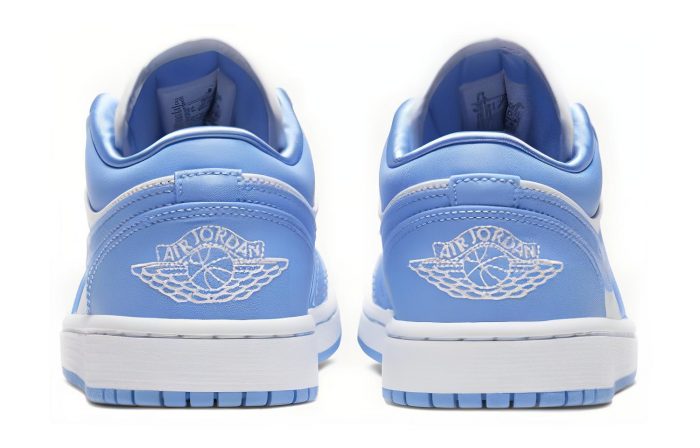 Jordan Air Jordan 1 Университетский синий устойчивый к истиранию низкий топ винтажные баскетбольные кроссовки женские университетский синий — изображение 5