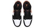 Jordan Air Jordan 1 MID SHATTERED Баскетбольный щит Амортизация MID Топ Винтажные баскетбольные кроссовки Унисекс Белый Оранжевый — изображение 4