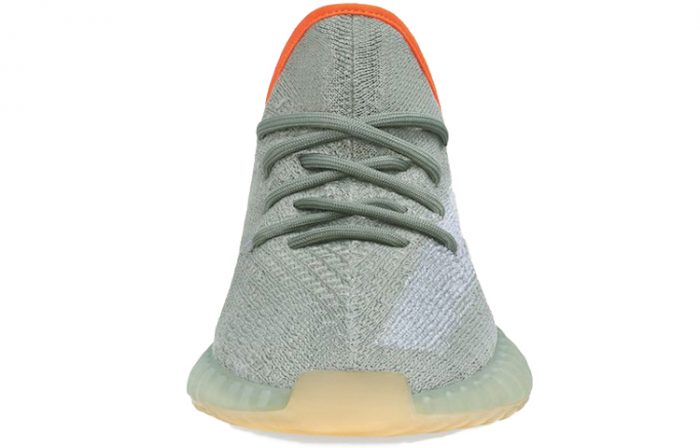 Adidas Originals Yeezy Boost 350 V2 Low Топ Casual Унисекс Серый Оранжевый — изображение 3