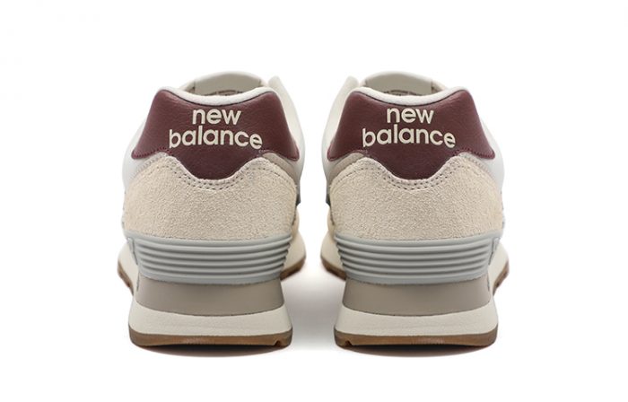 New Balance NB 574 Low Топ Беговые кроссовки Женские Экрю — изображение 4