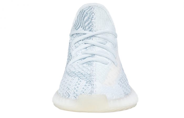 Adidas Originals Yeezy Boost 350 V2 Ледяной Синий 'Облачный Белый' Низкий Топ Повседневный Унисекс Модель 2020 — изображение 4