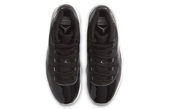 Jordan Air Jordan 11 'Jubilee' 25 Anniversary MID Топ Винтажные баскетбольные кроссовки Мужской Черный белый — изображение 4