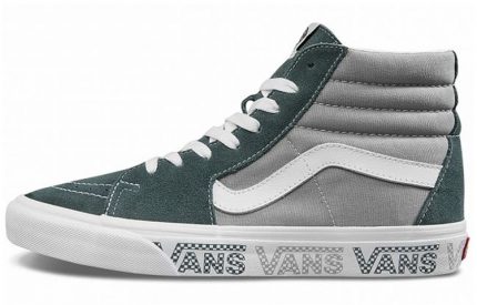 VANS SK8 High Топ Скейтборд Кроссовки Унисекс Серый Зеленый