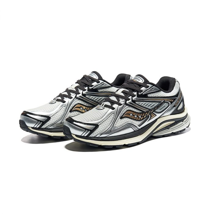 Saucony Kinvara Elite 4 Устойчивый к истиранию Низкий Топ Повседневные Беговые кроссовки Унисекс Белый Черный Серебряный — изображение 3