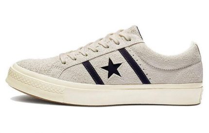 Конверс ONE STAR Non Slip Легкий Низкий Топ Скейтборд Кроссовки Унисекс Серый Белый