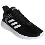 Adidas Asweerun Slip-resistant Abrasion-resistant Low Top Casual City Commute Running Shoes Men's Black White — изображение 3