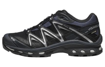 SALOMON XT QUEST GTX Водонепроницаемый Низкий Топ Альпинистская Обувь Походная Унисекс Черный Эбеновый Металлик Серебристый