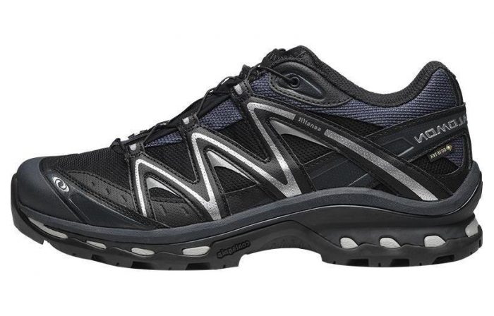 SALOMON XT QUEST GTX Водонепроницаемый Низкий Топ Альпинистская Обувь Походная Унисекс Черный Эбеновый Металлик Серебристый — изображение 1