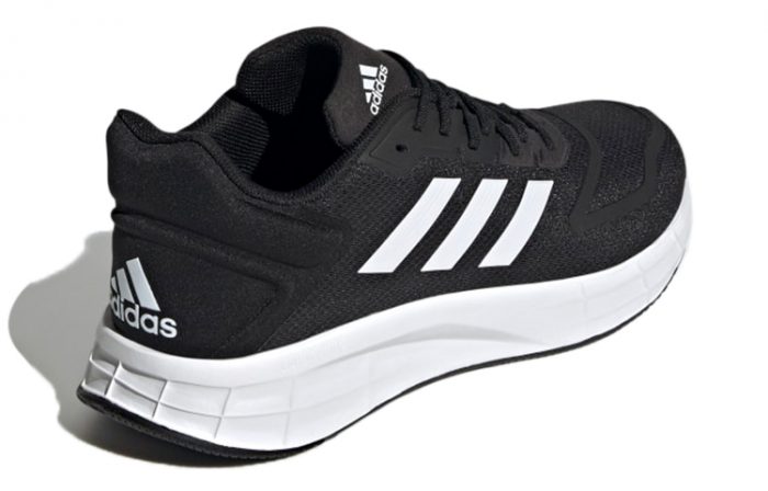 Adidas Duramo 10 Амортизация Дышащий Легкий Низкий Топ Повседневные Тренировочные Беговые Кроссовки Мужские Черный Белый — изображение 4
